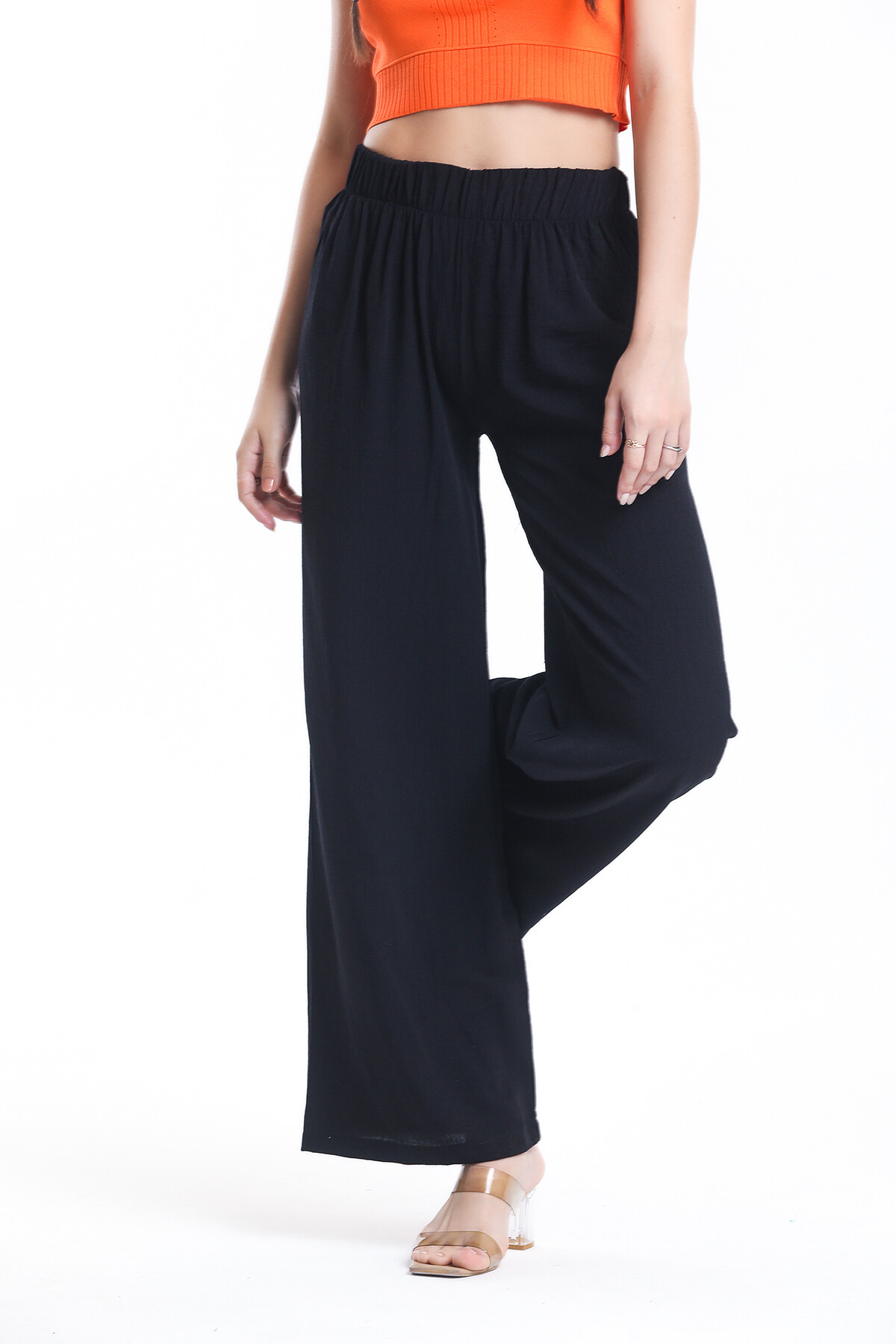 Beli Lastikli Rahat Kesim Salaş Pantolon