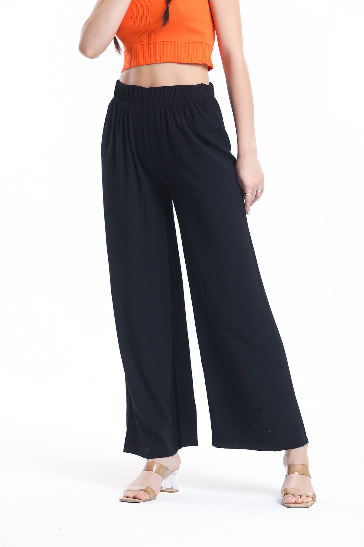 Beli Lastikli Rahat Kesim Salaş Pantolon