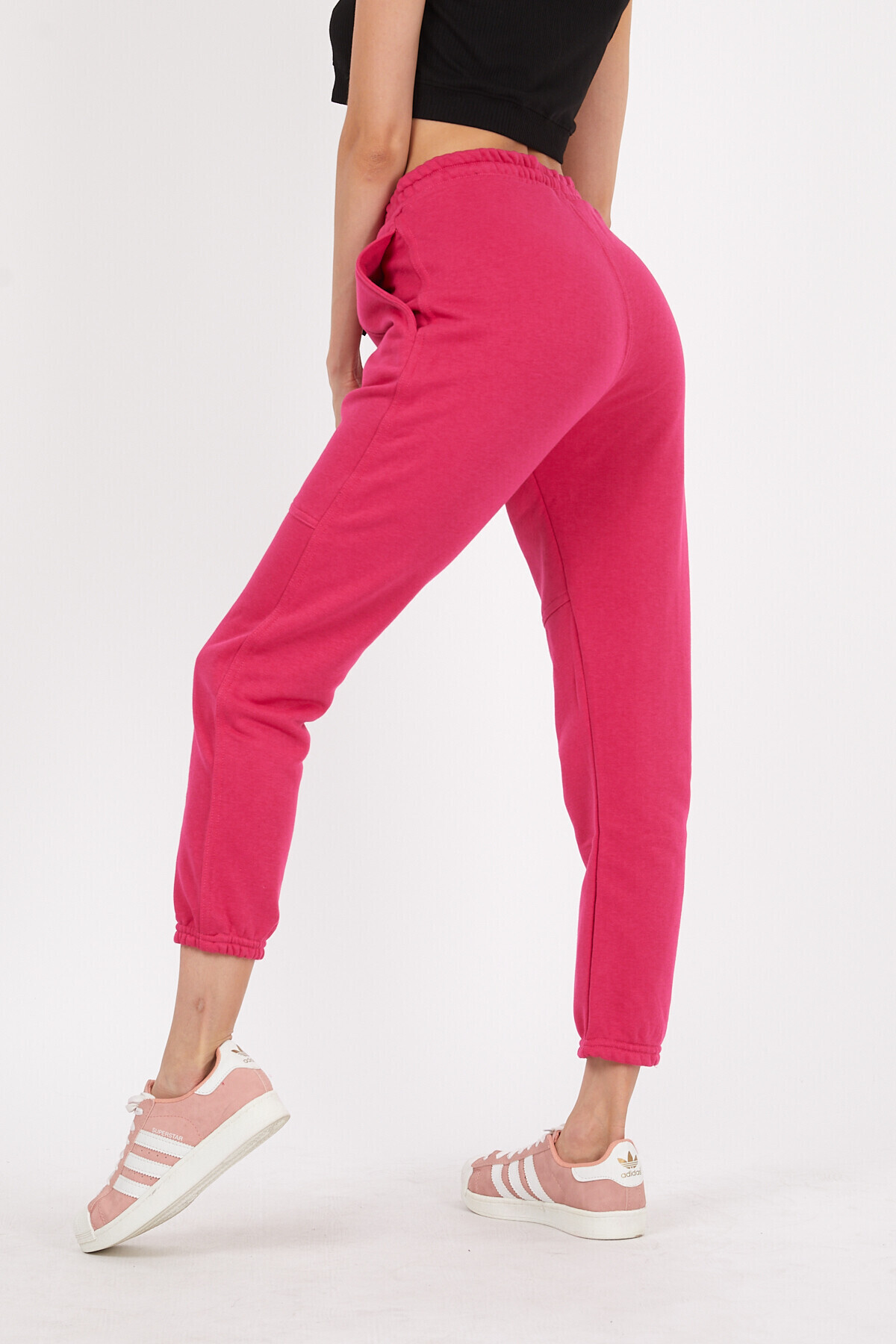 Beli ve Paçası Lastikli Yanları Cepli Slim Fit Alt Eşofman