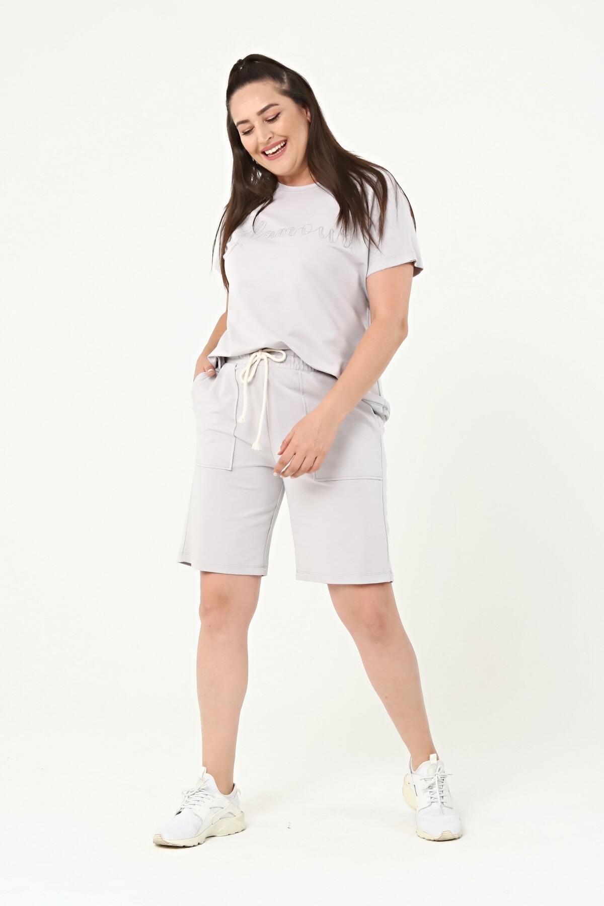 Büyük Beden Şort Takım