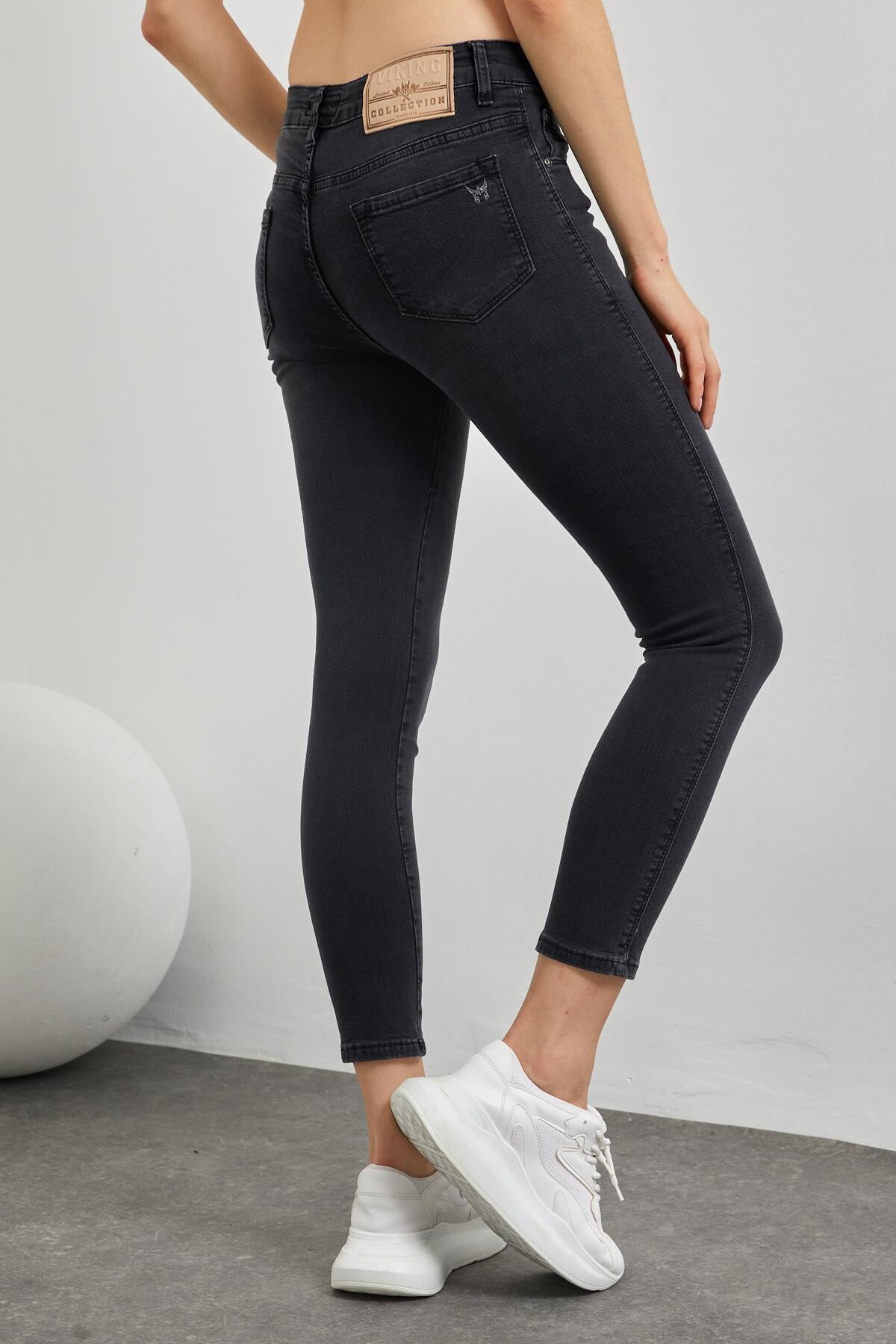 Dar Paça Yüksek Bel Kot Pantolon