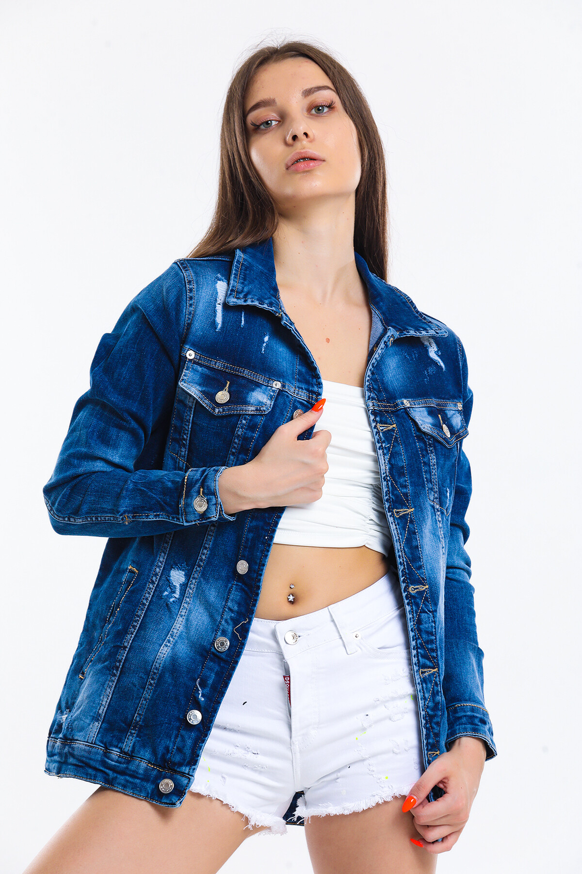 Sökük Boyfriend Kot Ceket