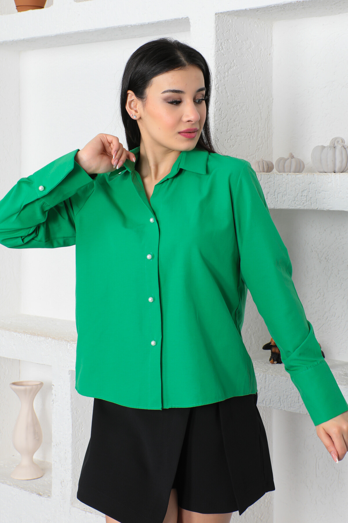 KADIN Slimfit Gömlek