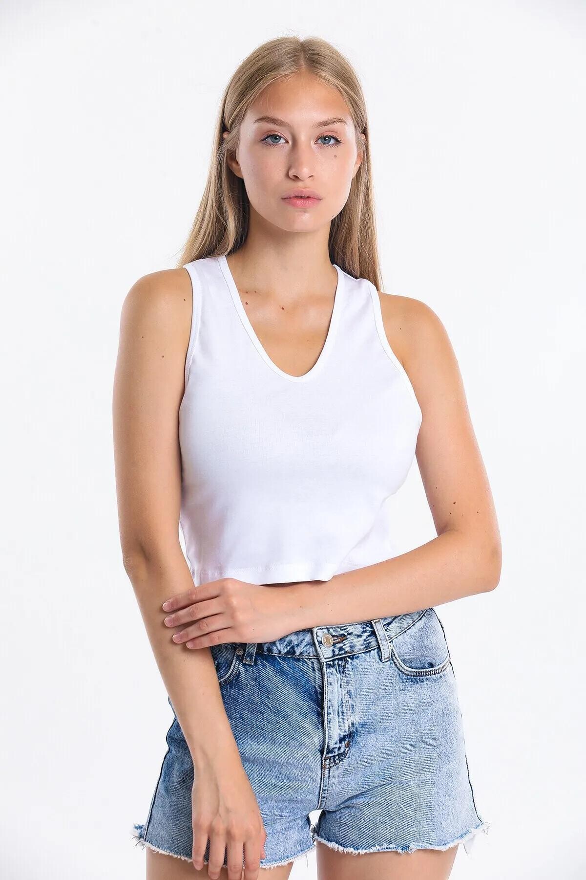 V Yaka Askılı Atlet