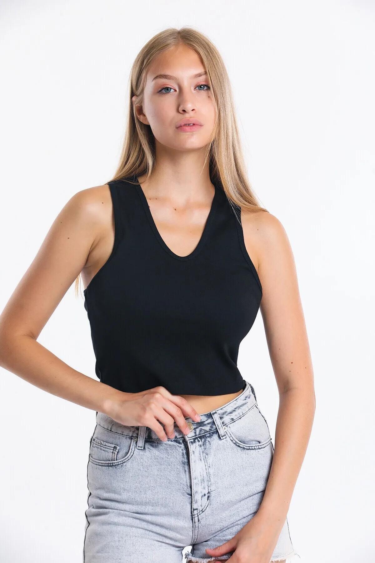 V Yaka Askılı Atlet