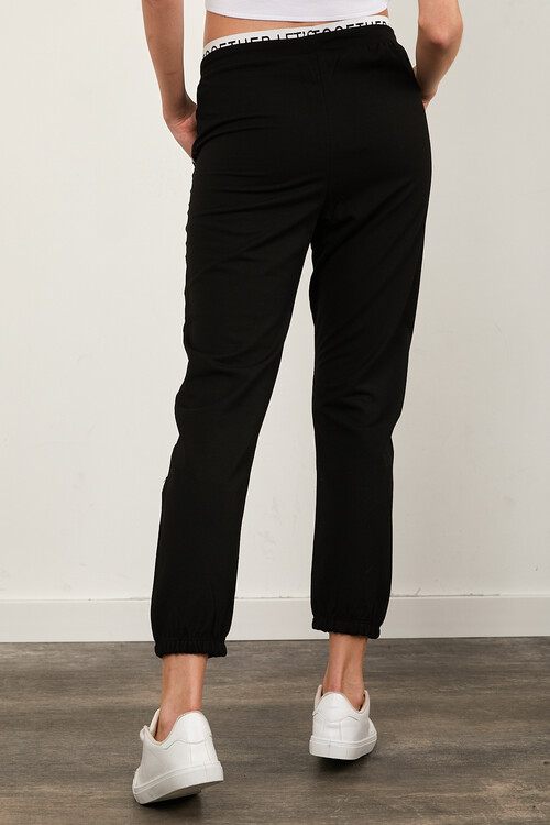 Beli Lastik Detaylı Yanı Şeritli Paçası Lastikli Alt Eşofman