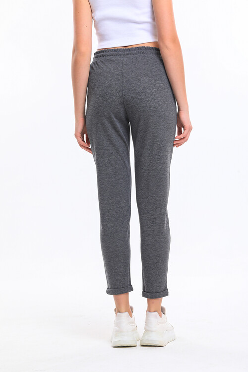 Beli Lastikli Cepli Bağcıklı Duble Paça Alt Eşofman