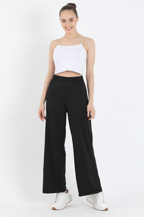 Beli Lastikli İnce Rahat Kesim Pantolon