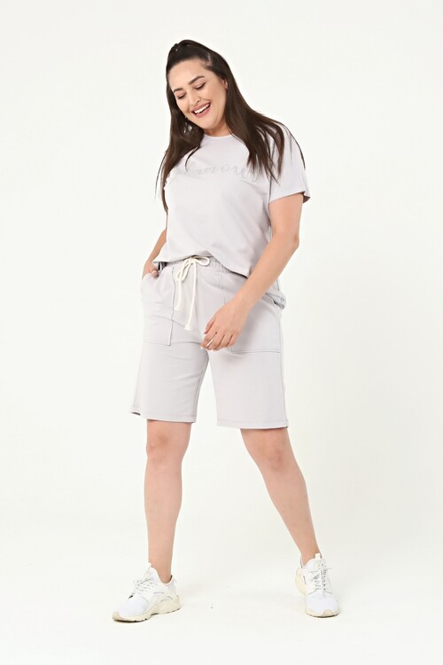 Büyük Beden Şort Takım