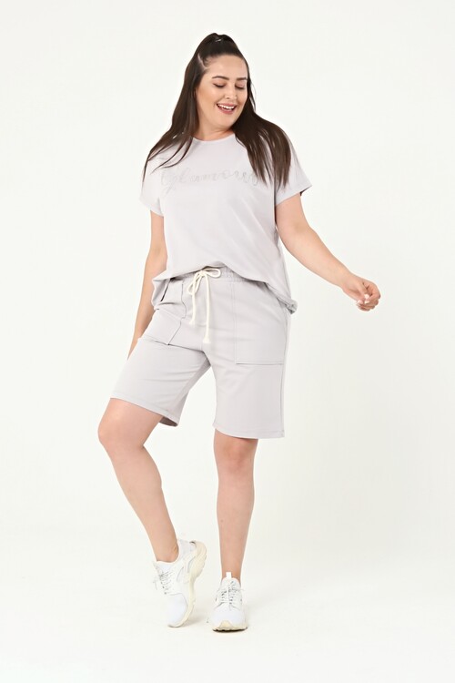 Büyük Beden Şort Takım