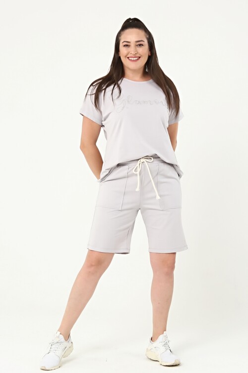 Büyük Beden Şort Takım