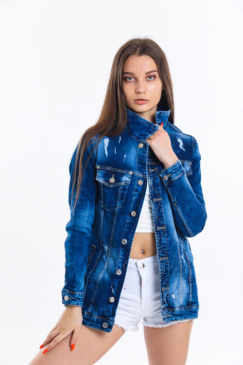 Sökük Boyfriend Kot Ceket