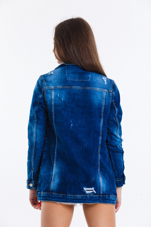 Sökük Boyfriend Kot Ceket