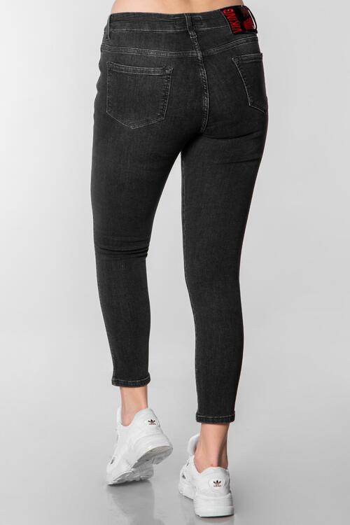 Yüksek Bel Dar Paça Kot Pantolon