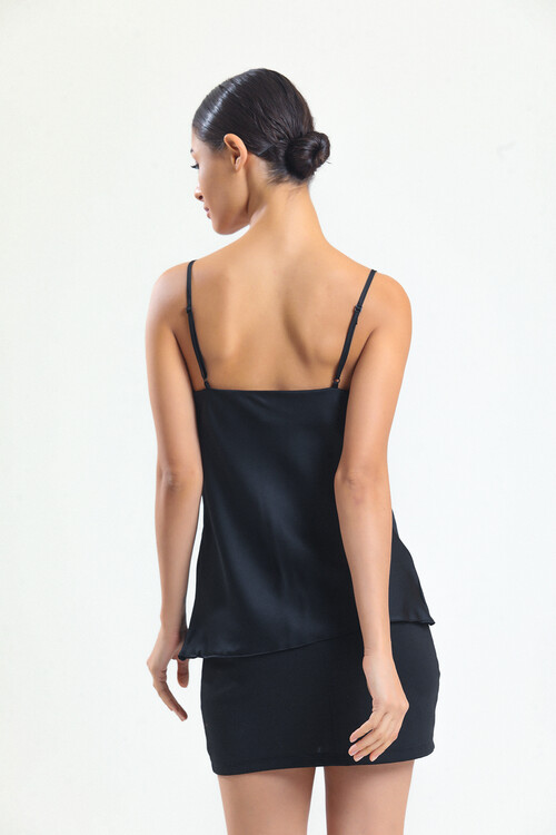 KADIN Askılı Saten Bluz